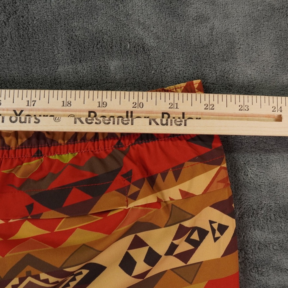 Pendleton Red And Brown Patterned Swim Trunks - image 8